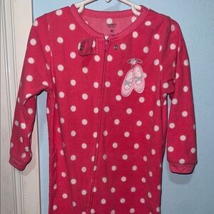 Carter's Pink and White Polka Dot Onesie